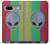 W3437 Extraterrestre Aucun signal Etui Coque Housse et Flip Housse Cuir pour Google Pixel 7a