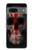 W3848 Crâne de drapeau du Royaume-Uni Etui Coque Housse et Flip Housse Cuir pour Google Pixel 7a