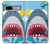 W3947 Caricature d'hélicoptère de requin Etui Coque Housse et Flip Housse Cuir pour Google Pixel 7a