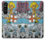W3743 Carte de tarot le jugement Etui Coque Housse et Flip Housse Cuir pour Sony Xperia 1 V