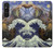 W3851 Monde de l'art Van Gogh Hokusai Da Vinci Etui Coque Housse et Flip Housse Cuir pour Sony Xperia 1 V