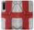 W3316 Angleterre Drapeau graphique Football Millésime Etui Coque Housse et Flip Housse Cuir pour Sony Xperia 10 V