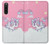 W3518 Licorne Dessin animé Etui Coque Housse et Flip Housse Cuir pour Sony Xperia 10 V