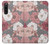 W3716 Motif floral rose Etui Coque Housse et Flip Housse Cuir pour Sony Xperia 10 V