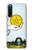W3722 Carte de tarot Pièces de l'As des Pentacles Etui Coque Housse et Flip Housse Cuir pour Sony Xperia 10 V