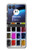 W3956 Graphique de boîte à palette aquarelle Etui Coque Housse et Flip Housse pour Motorola Razr 40 Ultra