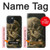 W3358 Vincent Van Gogh Skeleton cigarette Etui Coque Housse et Flip Housse Cuir pour iPhone 15