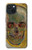 W3359 Vincent Van Gogh Crâne Etui Coque Housse et Flip Housse Cuir pour iPhone 15