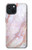 W3482 Imprimer Graphique marbre rose Etui Coque Housse et Flip Housse Cuir pour iPhone 15