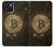 W3798 Crypto-monnaie Bitcoin Etui Coque Housse et Flip Housse Cuir pour iPhone 15