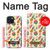 W3883 Motif de fruits Etui Coque Housse et Flip Housse Cuir pour iPhone 15