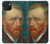 W3335 Vincent Van Gogh Autoportrait Etui Coque Housse et Flip Housse Cuir pour iPhone 15 Plus