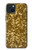 W3388 Imprimer or Glitter Graphic Etui Coque Housse et Flip Housse Cuir pour iPhone 15 Plus