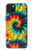 W3459 tie Dye Etui Coque Housse et Flip Housse Cuir pour iPhone 15 Plus