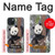 W3793 Peinture de neige mignon bébé panda Etui Coque Housse et Flip Housse Cuir pour iPhone 15 Plus