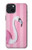 W3805 Flamant Rose Pastel Etui Coque Housse et Flip Housse Cuir pour iPhone 15 Plus