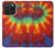 W2985 Coloré Tie Dye Texture Etui Coque Housse et Flip Housse Cuir pour iPhone 15 Pro