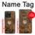 W3401 Horloge vitesse Steampunk Etui Coque Housse et Flip Housse Cuir pour iPhone 15 Pro