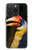 W3876 Calao coloré Etui Coque Housse et Flip Housse Cuir pour iPhone 15 Pro