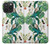 W3697 Oiseaux de la vie des feuilles Etui Coque Housse et Flip Housse Cuir pour iPhone 15 Pro Max