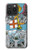 W3743 Carte de tarot le jugement Etui Coque Housse et Flip Housse Cuir pour iPhone 15 Pro Max
