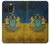 W3858 Drapeau de l'Ukraine Etui Coque Housse et Flip Housse Cuir pour iPhone 15 Pro Max