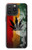 W3890 Drapeau Rasta Reggae Fumée Etui Coque Housse et Flip Housse Cuir pour iPhone 15 Pro Max