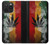 W3890 Drapeau Rasta Reggae Fumée Etui Coque Housse et Flip Housse Cuir pour iPhone 15 Pro Max