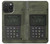 W3959 Impression graphique de la radio militaire Etui Coque Housse et Flip Housse Cuir pour iPhone 15 Pro Max