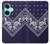 W3357 Marine Bleu Bandana Motif Etui Coque Housse et Flip Housse Cuir pour OnePlus Nord CE3