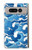 W3901 Vagues esthétiques de l'océan de tempête Etui Coque Housse et Flip Housse Cuir pour Google Pixel Fold