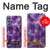 W3713 Graphique violet améthyste à quartz imprimé Etui Coque Housse et Flip Housse Cuir pour Samsung Galaxy M34 5G