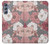 W3716 Motif floral rose Etui Coque Housse et Flip Housse Cuir pour Samsung Galaxy M34 5G