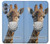 W3806 Drôle de girafe Etui Coque Housse et Flip Housse Cuir pour Samsung Galaxy M34 5G