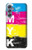 W3930 Clé jaune cyan magenta Etui Coque Housse et Flip Housse Cuir pour Samsung Galaxy M34 5G