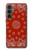 W3355 Motif Bandana Rouge Etui Coque Housse et Flip Housse Cuir pour Samsung Galaxy S23 FE