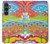 W3407 hippie Art Etui Coque Housse et Flip Housse Cuir pour Samsung Galaxy S23 FE