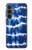W3671 Tie Dye bleu Etui Coque Housse et Flip Housse Cuir pour Samsung Galaxy S23 FE