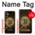 W3798 Crypto-monnaie Bitcoin Etui Coque Housse et Flip Housse Cuir pour Samsung Galaxy S23 FE