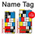 W3814 Composition de dessin au trait Piet Mondrian Etui Coque Housse et Flip Housse Cuir pour Samsung Galaxy S23 FE