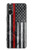 W3687 Drapeau américain de pompier mince ligne rouge Etui Coque Housse et Flip Housse Cuir pour Sony Xperia 5 V