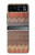 W3752 Motif de tissu en zigzag imprimé graphique Etui Coque Housse et Flip Housse Cuir pour Motorola Razr 40