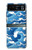 W3901 Vagues esthétiques de l'océan de tempête Etui Coque Housse et Flip Housse Cuir pour Motorola Razr 40