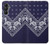 W3357 Marine Bleu Bandana Motif Etui Coque Housse et Flip Housse Cuir pour Samsung Galaxy A05s