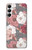 W3716 Motif floral rose Etui Coque Housse et Flip Housse Cuir pour Samsung Galaxy A05s