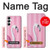 W3805 Flamant Rose Pastel Etui Coque Housse et Flip Housse Cuir pour Samsung Galaxy A05s