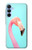 W3708 Flamant rose Etui Coque Housse et Flip Housse Cuir pour Samsung Galaxy A15 5G