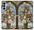 W3749 Vase de fleurs Etui Coque Housse et Flip Housse Cuir pour Samsung Galaxy A15 5G