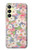 W3688 Motif d'art floral floral Etui Coque Housse et Flip Housse Cuir pour Samsung Galaxy A25 5G