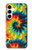 W3459 tie Dye Etui Coque Housse et Flip Housse Cuir pour Samsung Galaxy A35 5G